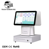 Système de point de vente tactile 15,6 pouces fabriqué en Chine, Intel I5 4+128 Win 10, caisse enregistreuse hors ligne TN05 TOTALPOS Wi-Fi 6, imprimante 80 mm
