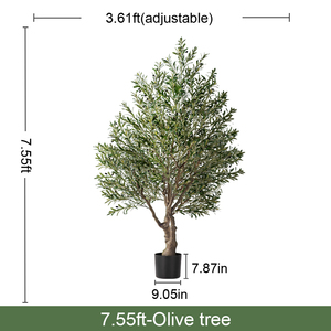 Tiktok Cây Ô liu nhân tạo lớn cây xanh thực tế trang trí nhà vườn cây trong nhà chậu cây cho trang trí Giáng sinh - Product Image 6
