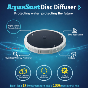 Diffuseur à disque d'<span class=keywords><strong>a</strong></span>ération à bulles fines pour le traitement des eaux usées et l'<span class=keywords><strong>a</strong></span>ération en aquaculture - Vente chaude - Product Image 4