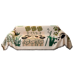 Housse de canapé en tissu, style estival, motif panda, universelle quatre saisons, pour canapé, <span class=keywords><strong>camping</strong></span>, maison, élastique et respirante - Product Image 5