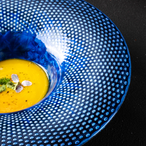 Hotel Suppliers Unique Pasta Dish Bistro Cafe Brunch Soup Porcelana Blue Ceramic Deep <b>Plates</b> for Restaurant - Product Image 4