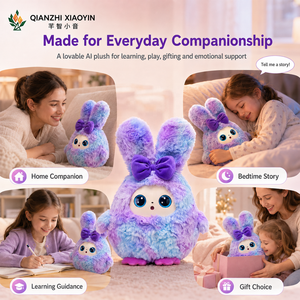 Peluche Lapin IA Prête à l'Expédition avec Capteur Tactile, Plus de 50 Langues, Contes, Chansons, Compagnon Émotionnel, WiFi, Cadeau, Vente en Gros - Product Image 3