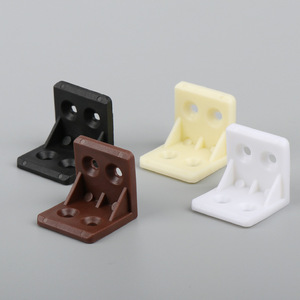 Soportes de esquina de plástico Haidibosi TF-95, sujetadores de ángulo recto de 90 grados para soporte de estantes de muebles y gabinetes - Product Image 4