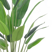 Oiseau artificiel vert en plastique presque naturel d'usine de paradis pour extérieur d'intérieur