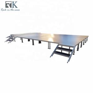 Escenario Portátil Ajustable de 4x4 pies y 4x8 pies con Marco de Aluminio, de Alta Capacidad de Carga, para Eventos y Conciertos - Product Image 5