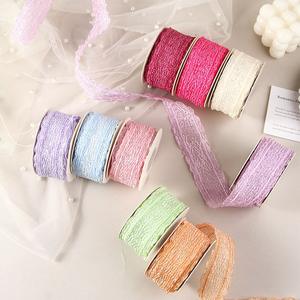 ริ<span class=keywords><strong>บ</strong></span><span class=keywords><strong>บ</strong></span>ิ้นผ้าโปร่งบางขอ<span class=keywords><strong>บ</strong></span>แต่งระ<span class=keywords><strong>บ</strong></span>ายสำหรับแต่ง<span class=keywords><strong>ผม</strong></span>ตะเข็บหยัก100หลา50หลา - Product Image 3