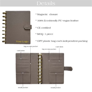 Hongbo, бестселлер, 10 цветов, маленький сафьяно, кожаный диск в переплете B5, Бюджетный планировщик, составление бюджета эстетической жизни/повестка дня/Органайзер - Product Image 5