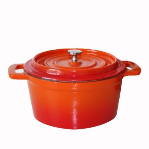 0.18L Cast Iron <span class=keywords><strong>Mini</strong></span> Casserole Enamel orange color <span class=keywords><strong>cocotte</strong></span> - Product Image 1
