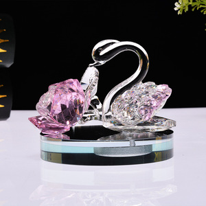 Adorno de Perfume Crystal Swan para el Tablero del Auto con Rosa Roja, Decoración para el Hogar, Regalo - Product Image 3