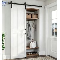 Porte coulissante sur mesure à prix d'usine, porte coulissante à suspension supérieure, porte coulissante à pousser-tirer, pour cuisine, chambre et bureau