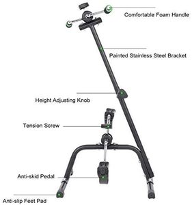 Vélo d'exercice portable mini pour la rééducation avec <span class=keywords><strong>compteur</strong></span> numérique, équipement d'exercice pour les bras et les jambes à domicile - Product Image 5