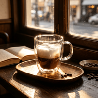 Mugs en verre à double paroi résistants en borosilicate pour thé, bière et café – Approvisionnement direct usine