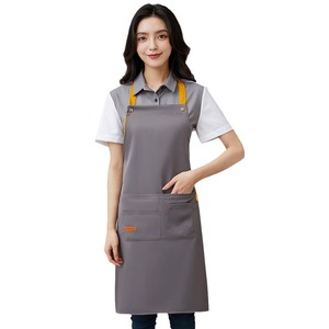 Waterproof Bib <b>Apron</b> Adult Unisex Kitchen Cooking Workwear Customizable Logo Printing - Product Image 5