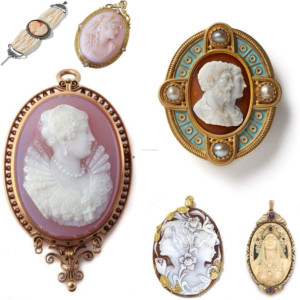 Broche <span class=keywords><strong>camée</strong></span> ras du cou gothique vintage <span class=keywords><strong>victorien</strong></span> pour femme - Product Image 4