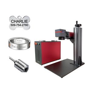 เครื่องเลเซอร์ไฟเบอร์สำหรับทำเครื่องหมายแบบแยกส่วน รองรับ CNC DXF/PLT/AI สำหรับการแกะสลักลึกบนเครื่องประดับทองและเงิน - Product Image 3