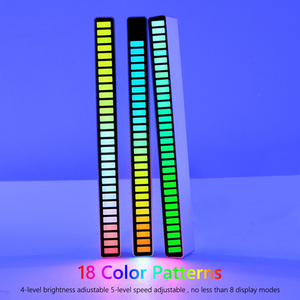 Barre lumineuse LED de Noël en gros, à commande sonore, avec rythme musical, veilleuse, lampe d'ambiance colorée pour fête et voiture - Product Image 3