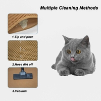 Robuste doppels chichtige EVA-Silikon-Katzenstreu matte Große Premium Pet Sand Box Pad Modernes Design Sommer wasserdichter Trapper