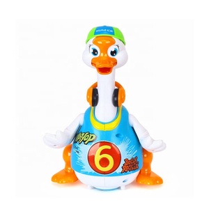 Jouet en forme d'oie qui danse <span class=keywords><strong>pour</strong></span> enfant, 10 pièces, mignon jouet Musical en plastique, balançoire électrique, cadeau <span class=keywords><strong>pour</strong></span> bébé, 18M, offre spéciale - Product Image 5