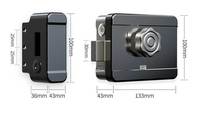 Serrure de porte intelligente à double empreinte digitale pour contrôle à distance, application Tuya TTLock, serrure en alliage d'aluminium à tête de taureau, serrure sans clé en nuage