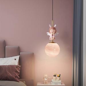 Lampadario Minimalista Nordico per Camera dei Bambini, Lusso Leggero, per Camere di Ragazzi e Ragazze, Personalità, Piccola Luna - Product Image 3