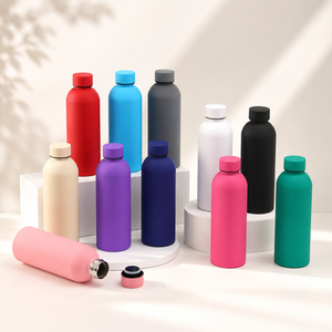 Custom Logo 500ml Drink <b>Bottle</b> Stainless Steel Double Wall Vaccum <b>Flask</b> Thermal Rubber Paint Matte Sports Water <b>Bottle</b> - Product Image 2