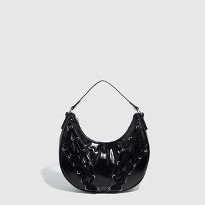 Sac à main d'été haut de gamme pour femme, tendance transfrontalière, texture croissant, fermeture éclair, rivets, sac à bandoulière sous le bras pour femme Tanjing - Product Image 6