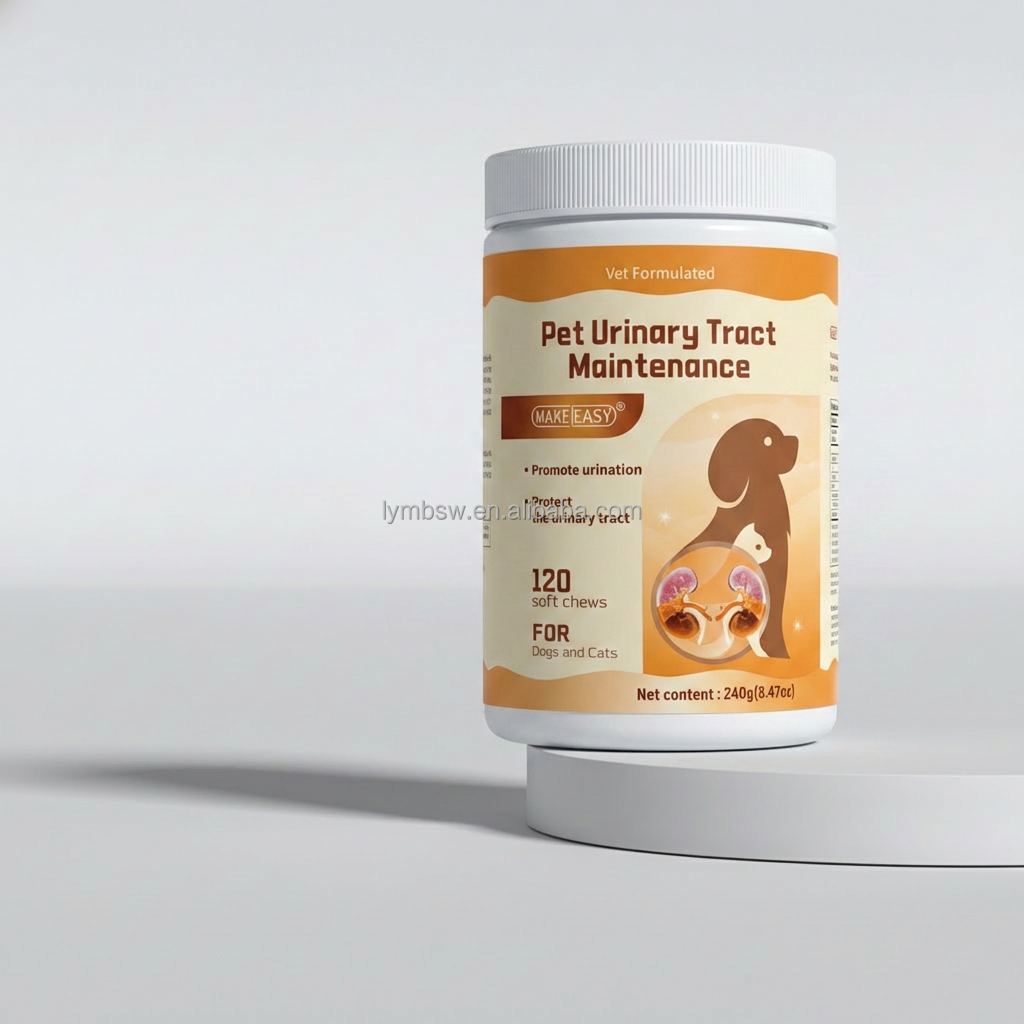 OEM Factory Natural Herbal UTI Treatment Antibiotic Free Cat Dog Urinary Tract Support Bladder Kidney Health Tablet