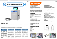 Machine d'impression jet d'encre CIJ IPS-C240 en ligne à utilisation simple pour bouteilles en plastique, verre, canettes en aluminium, date d'expiration, numéro de lot, code QR