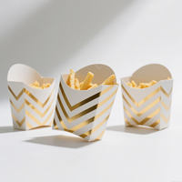 Boîte de frites à emporter avec logo imprimé personnalisé plateau de frites boîte de pépites de poulet frit emballage snack fast-food