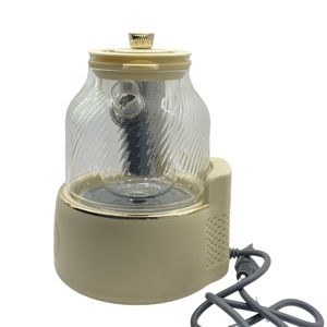 <span class=keywords><strong>Tè</strong></span> elettrico silenzioso 800W bollitore in vetro da 1000ml con Timer 24 ore e funzione di riscaldamento per <span class=keywords><strong>tè</strong></span> a base di erbe e fiori - Product Image 4