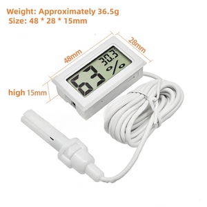 FY-12 LCD thermomètre électronique numérique hygromètre pratique réfrigérateur réfrigérateur température de l'eau-50 ~ <span class=keywords><strong>70</strong></span> <span class=keywords><strong>degrés</strong></span> - Product Image 5