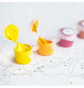 Toile pré-<span class=keywords><strong>dessin</strong></span>ée pour la peinture pour adultes Sip et Kit de peinture pour adulte Date paysage peinture fête ensemble pré-tirage - Product Image 4