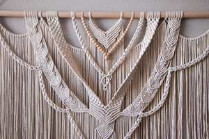 ของขวัญที่แขวนผนังทำจากเส้นด้ายทอมือแขวนผนังสไตล์โบโฮราเม่ทันสมัย - Product Image 2