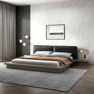 Bedroom Furniture <b>Storage</b> Solid Wood Platform <b>Bed</b> Modern King Size for Hotel Homestay or Home Use BZ-110 Solid Wood <b>Bed</b> Frame Mo - Product Image 3