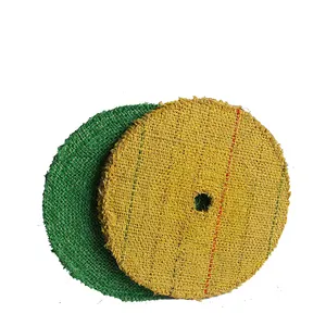 200mm 300mm Green color sisal buffing wheel Hard type and soft type sisal wheel