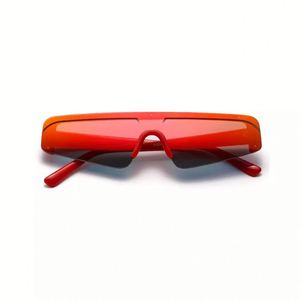 2021 moda di tendenza Vintage UV400 sfumature da donna occhiali da sole a mezza montatura piccoli occhiali da sole a occhi di gatto - Product Image 3