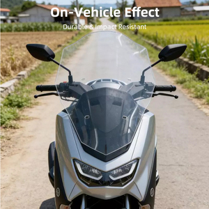 Pare-brise universel pour moto / Pare-brise transparent en PVC / Accessoires et modifications pour scooter / NMAX3 - Product Image 4