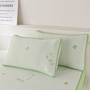 Phong cách hiện đại chất lượng làm mát có thể gập lại ba mảnh tấm ga trải giường đặt lớp cảm giác mát mẻ băng lụa nệm mát đậu được trang bị tấm - Product Image 3