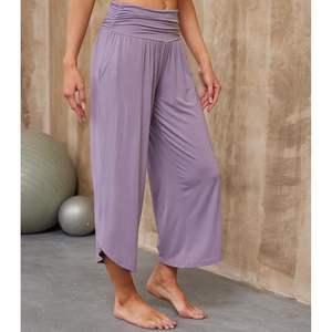 Pantalones de Yoga Anchos Personalizados para Mujer, Cintura Alta, Suaves, de Viscosa de Bambú, Tallas S-XXL - Product Image 5