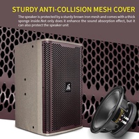 Haut-parleurs pleine fréquence 12 "500w Rms 1000w Équipements de sonorisation de pointe Amplificateurs Haut-parleurs Haut-parleur alimenté à montage mural
