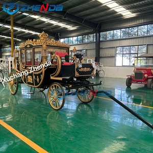 Vehículo de Transporte Eléctrico de Cuatro Ruedas para Turismo, Carruaje de Caballos para Recorridos Turísticos en Parques - Product Image 4