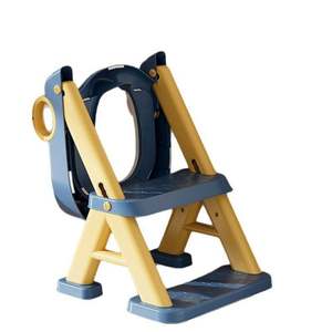 Escalera de inodoro de PU de plástico para niños, taburete auxiliar, patrón de dibujos animados, escalera escalonada para bebés, inodoro de entrenamiento - Product Image 1
