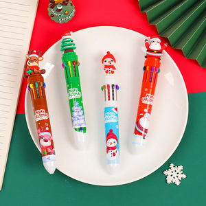 ปากกาแบบกด 10 สีลายการ์ตูนใหม่ - ของขวัญคริสต์มาสสุดสร้างสรรค์สำหรับเด็กและนักเรียน (10 สี) - Product Image 3