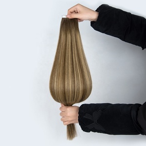 <span class=keywords><strong>Pronto</strong></span> per la spedizione: Extension a nastro da 22 pollici, Balayage, Doppia trama, Capelli umani vergini, Iniezione invisibile, Trama lunga a nastro - Product Image 3
