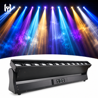 Projecteur LED Zoom Mobile 12x40W RGBW 4-en-1 avec Lumière Auxiliaire, Éclairage de Scène Dynamique, Contrôle DMX512 RDM pour Événements DJ