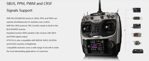 Radio AT9S Pro 10 canaux avec récepteur <span class=keywords><strong>R9DS</strong></span>, radiocommande pour hélicoptère RC, quadricoptère, drone, accessoires de voiture - Product Image 5