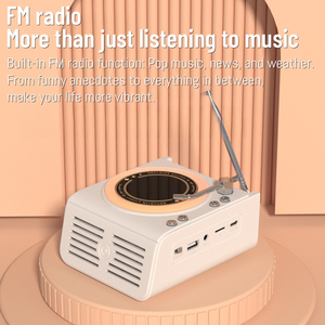 Maravilloso Regalo de Cumpleaños elegante retro mini altavoz Bluetooth y reproductor de CD radio - Product Image 4