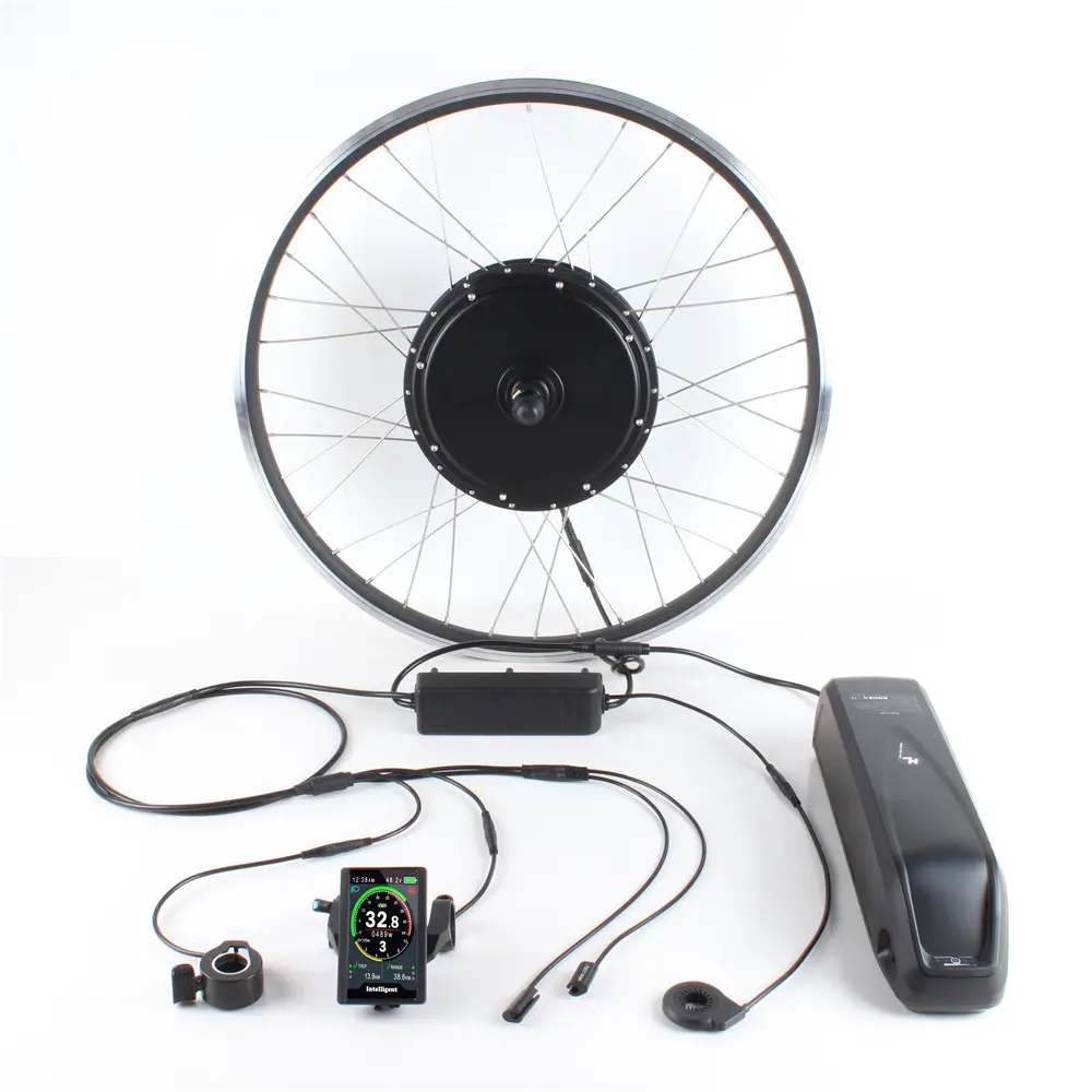 Kit de Motor de buje sin escobillas para bicicleta eléctrica, Kit de conversión de e-bike, impermeable, 36V, 48V, 1000W, 750W, 500W, 350W