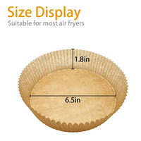 Produits de vente chaude 2025 plateau de papier de cuisson personnaliser taille antiadhésif jetable résistant à la chaleur sulfurisé Air friteuse doublures