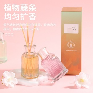 <b>Reed</b> <b>Diffuser</b> Set 40ml Cylinder Shape Long Lasting Fragrance Home Toilet Hotel Use - Product Image 3
